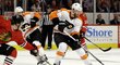 Útočník Flyers Sean Couturier znamenal pro obranu úřadujících vítězů Stanley Cupu permanentní nebezpečí
