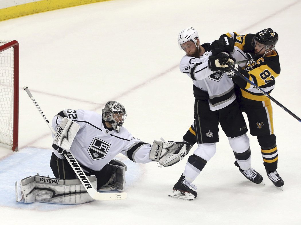 Jonathan Quick byl o trochu rychlejší než Sidney Crosby