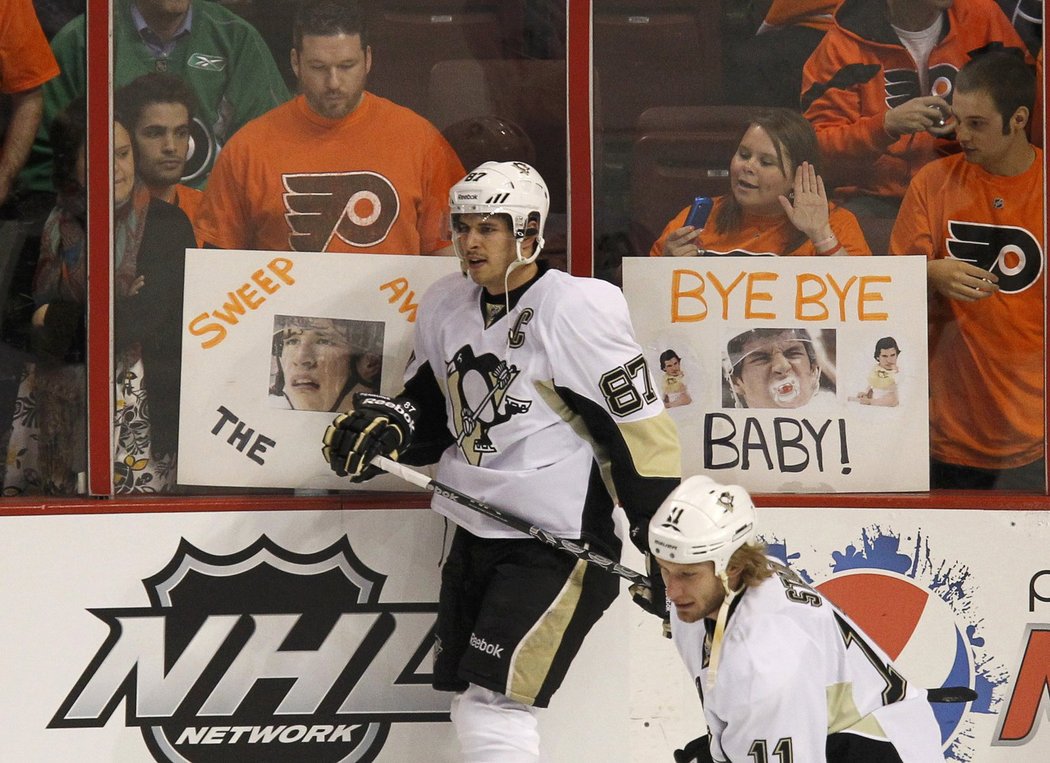 Sidney Crosby si na svou adresu musel leccos vyslechnout.