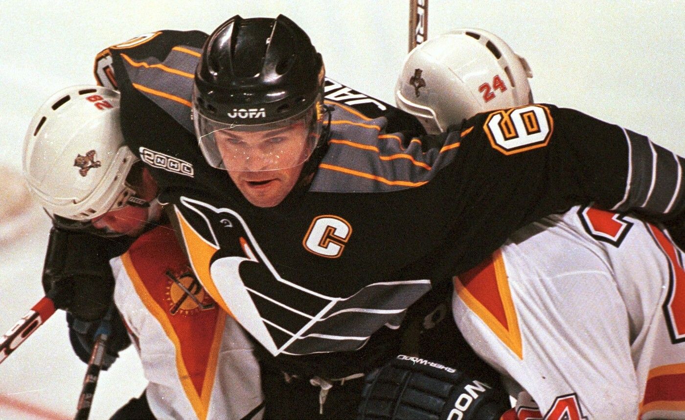 Jaromír Jágr v dresu Pittsburgh Penguins Jaromír Jágr v dresu Pittsburgh Penguins