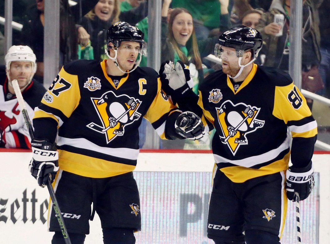 Sidney Crosby proti Floridě zářil. Nastřílel jí hattrick a dostal se na hranici 40 branek