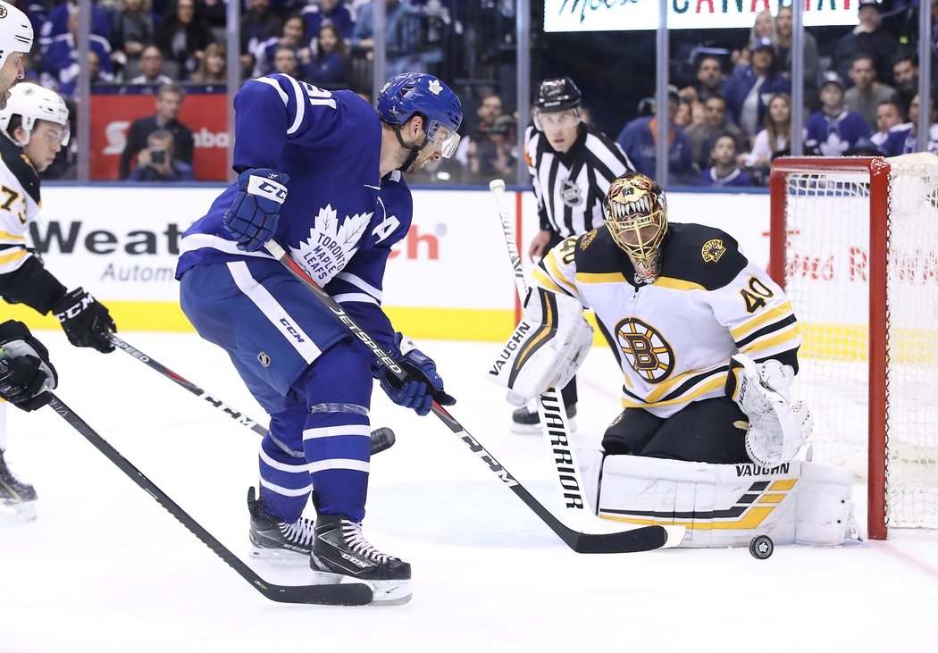 Bostonský brankář Tuukka Rask měl velký podíl na srovnání série 1. kola proti Torontu