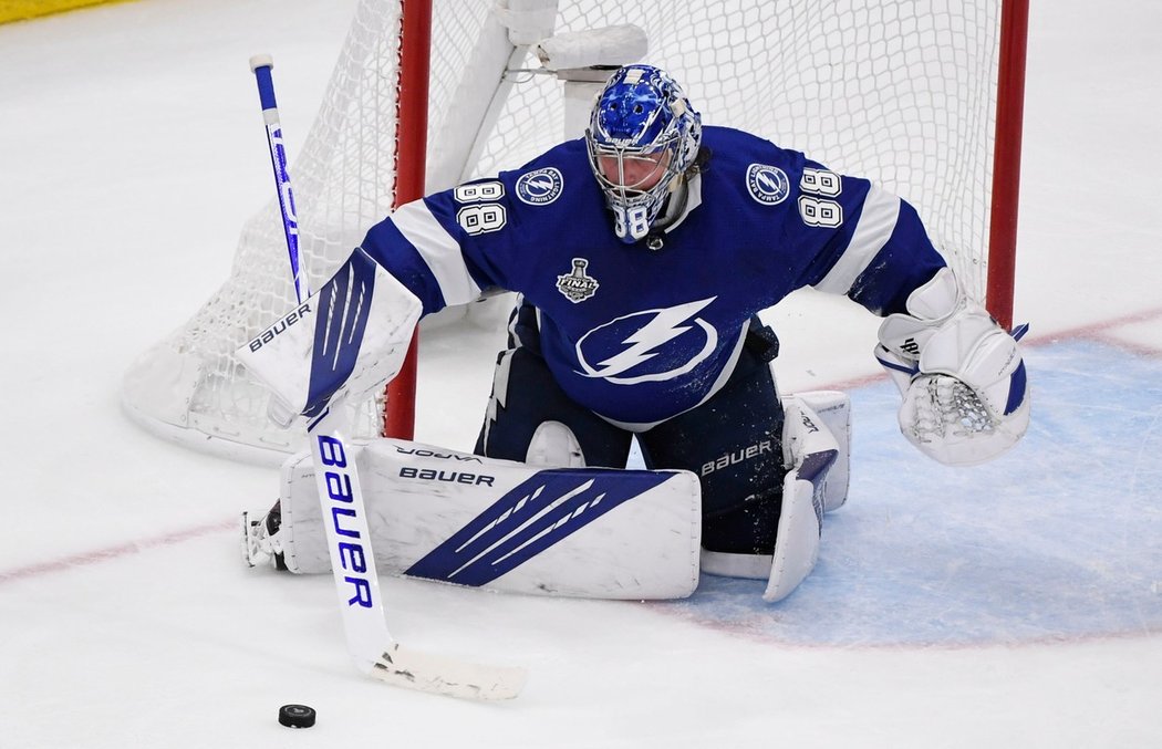 Andrej Vasilevskij se stal hrdinou Bolts ve druhém finále play off NHL