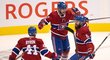 Hokejisté Montrealu oslavují postup z předkola play off NHL
