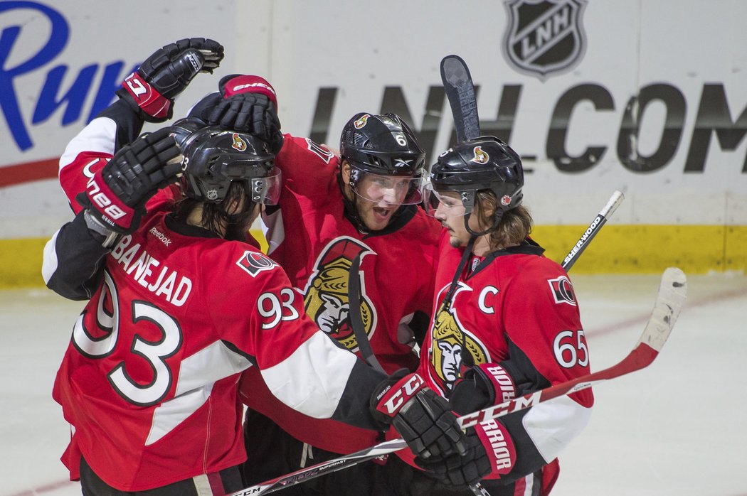 Bobby Ryan a jeho radost z vítězné trefy v prodloužení