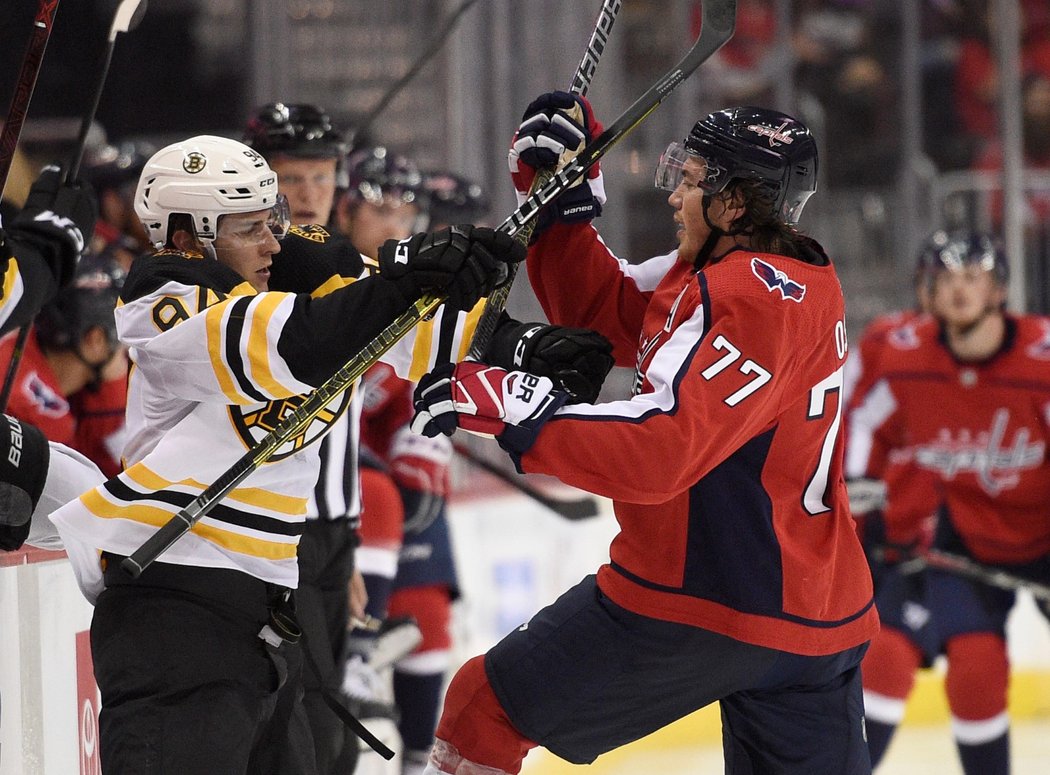 Jakub Lauko během přípravy na uplynulou sezonu NHL