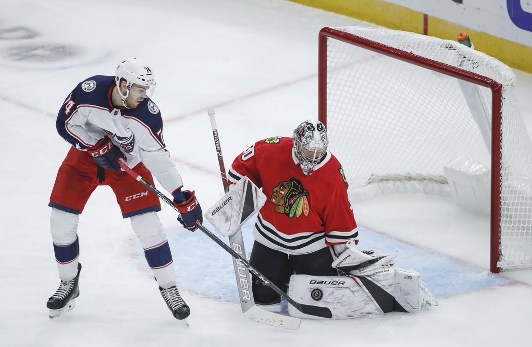 Cam Ward podržel Chicago, od Columbusu inkasoval jenom jednou