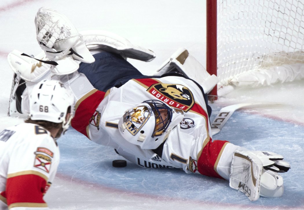 Veterán Roberto Luongo pochytal proti Canadiens 20 z 21 střel