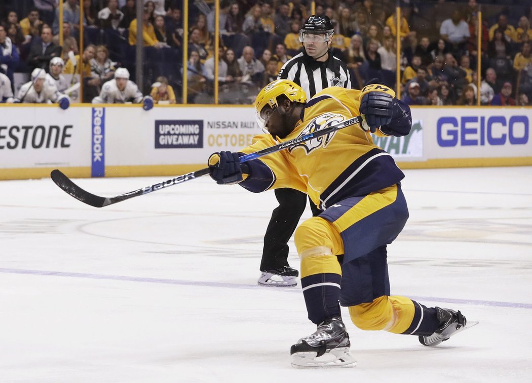 P.K. Subban při své premiéře za Nashville hned skóroval