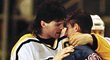 Při Gretzkyho rozlučce po zápase, který Jágr rozhodl v prodloužení