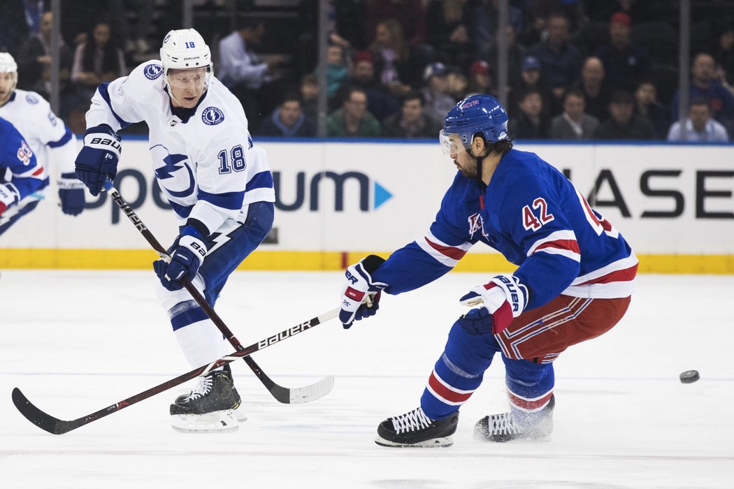 Ondřej Palát odehrál proti Rangers 15 minut a 15 vteřin a jednou vystřelil na bránu