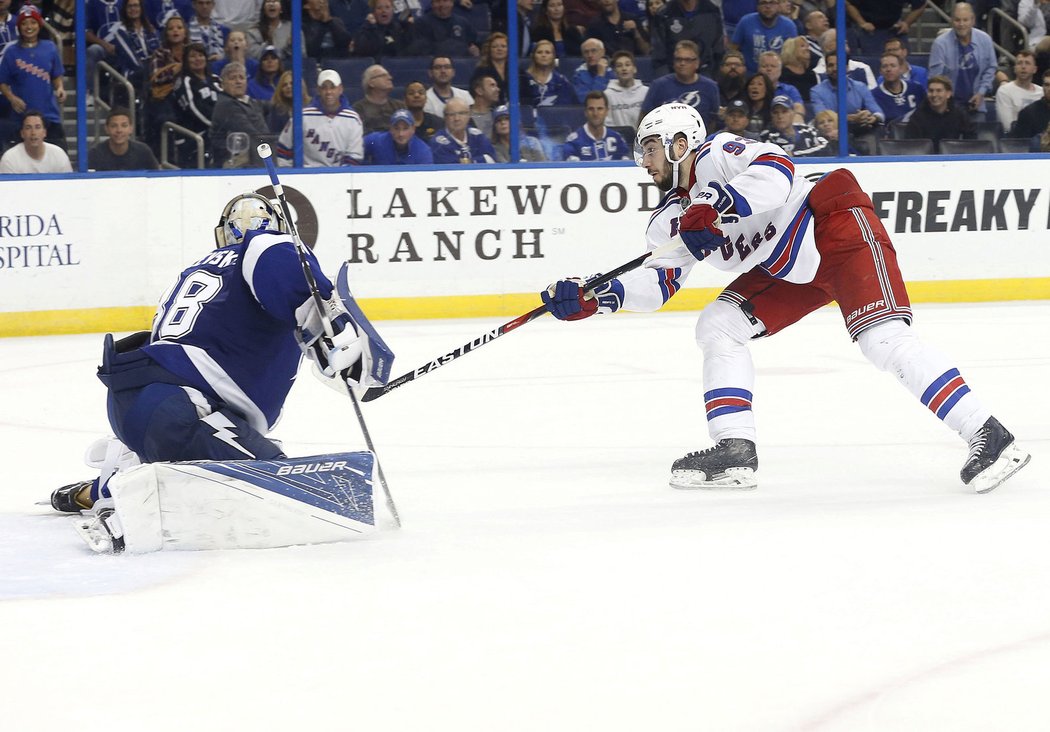 Mika Zibanejad trefil výhru Rangers v prodloužení