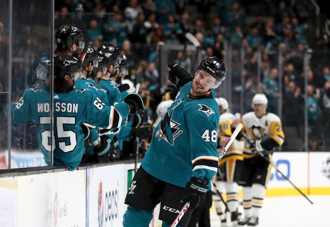 NEJvětší skokan - Tomáš Hertl (San Jose Sharks), + 28 bodů