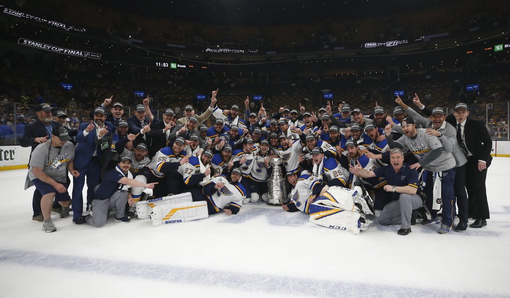 Hokejisté St. Louis Blues jsou vítězi Stanley Cupu