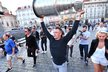 Jakub Vrána se Stanley Cupem na Staroměstském náměstí