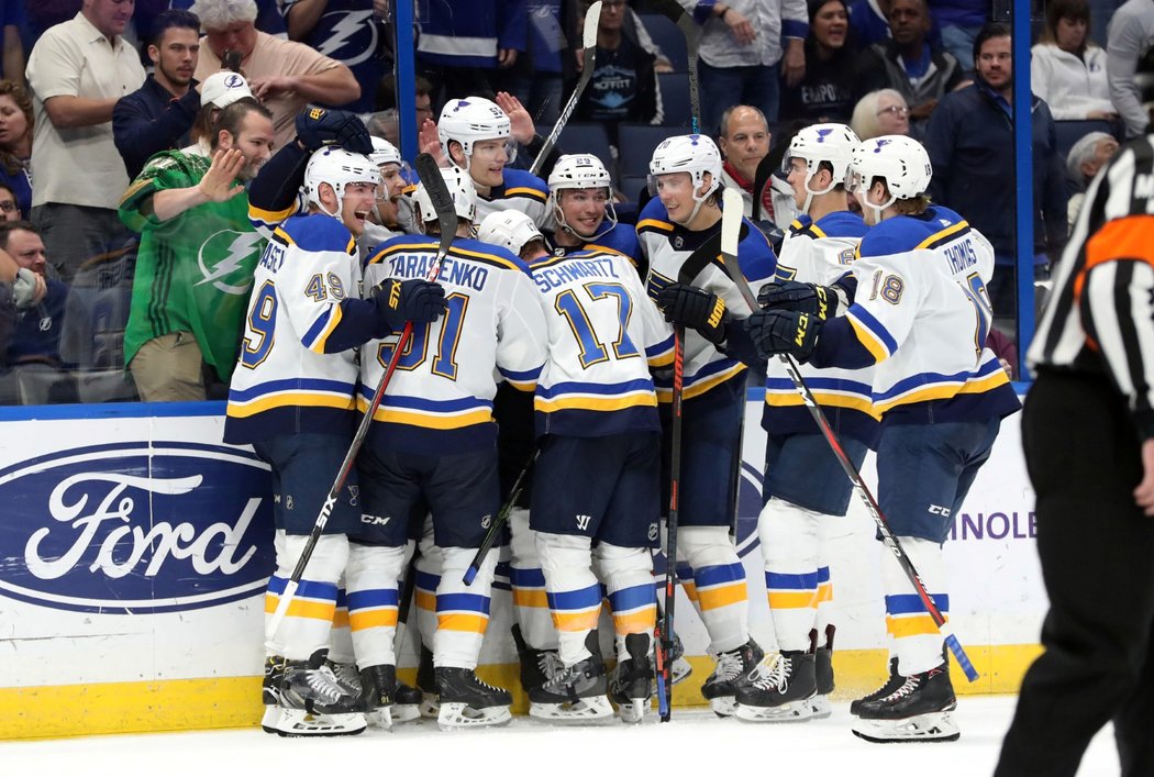 Hokejisté St. Louis chytili v NHL solidní formu, vyhráli i na ledě suverénního lídra z Tampy Bay