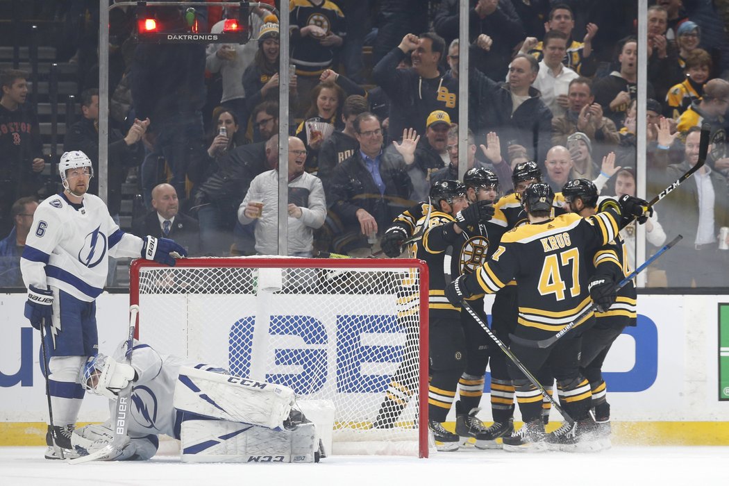 Tampa v souboji dvou nejlepších týmů Východní konference podlehla v Bostonu 1:4.