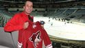 Ivan Lendl na tréninku NHL v Praze