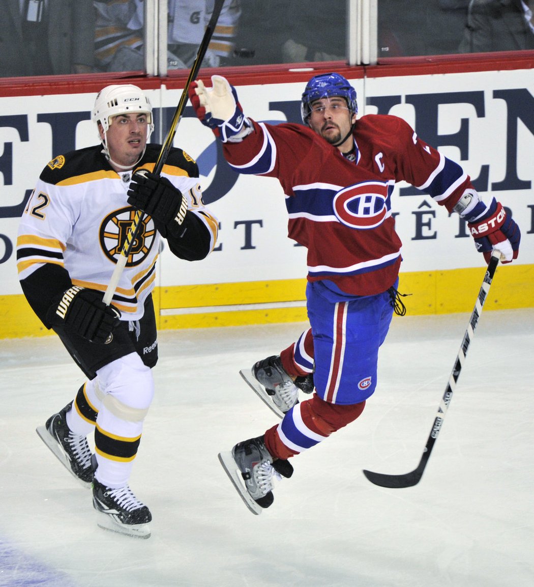 Tomáš Kaberle v dresu Bostonu Bruins