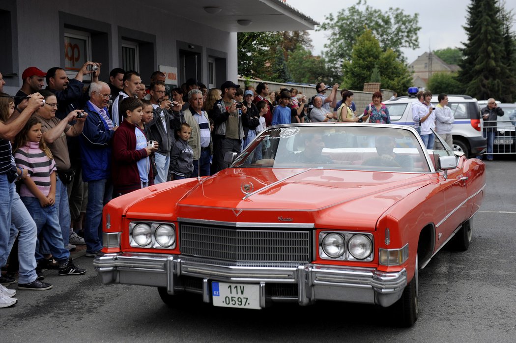 Tomáš Kaberle dorazil do Velké Dobré se Stanley Cupem ve starém Cadillacu