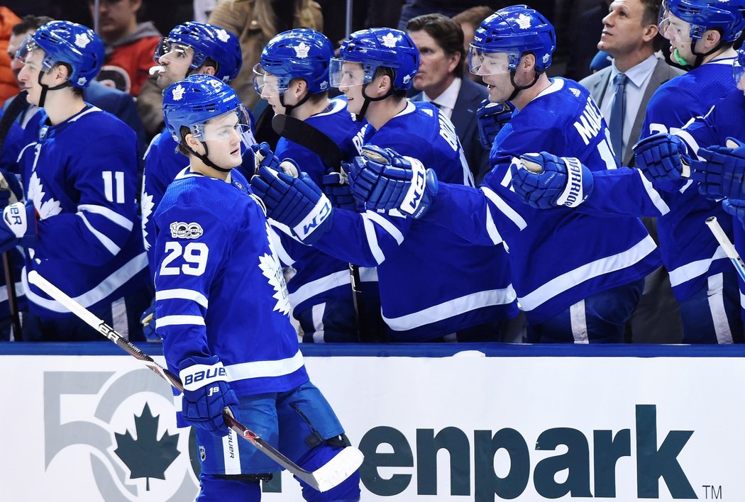 O vítězství Maple Leafs rozhodl William Nylander