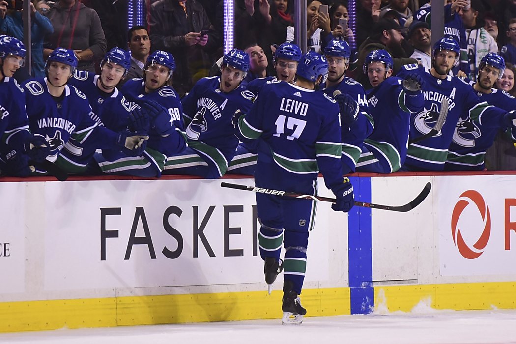 Josh Leivo skóroval za Vancouver hned při své premiéře po trejdu z Toronta