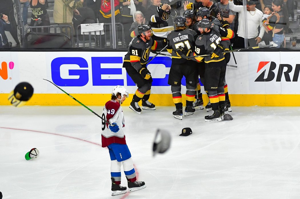 Hokejisté Golden Knights slaví hattrick Jonathana Marchessaulta