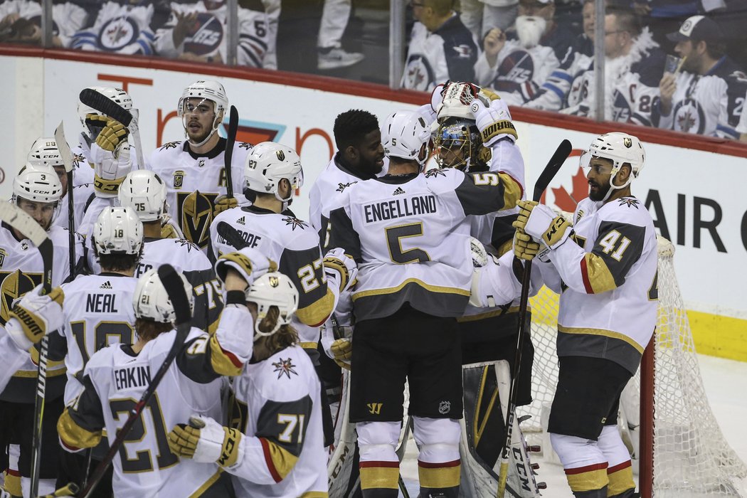 Radost hráčů Golden Knights byla velká