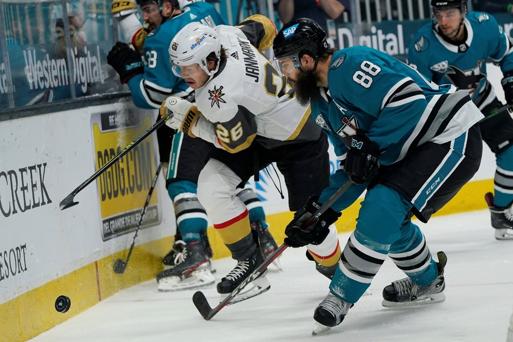 Hokejisté Vegas Golden Knights přejeli San Jose Sharks 6:0