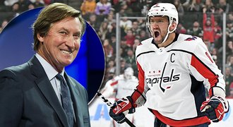 Gretzky: Rekord? Chci Ovečkinovi potřást rukou první. Ale třeba odejde...