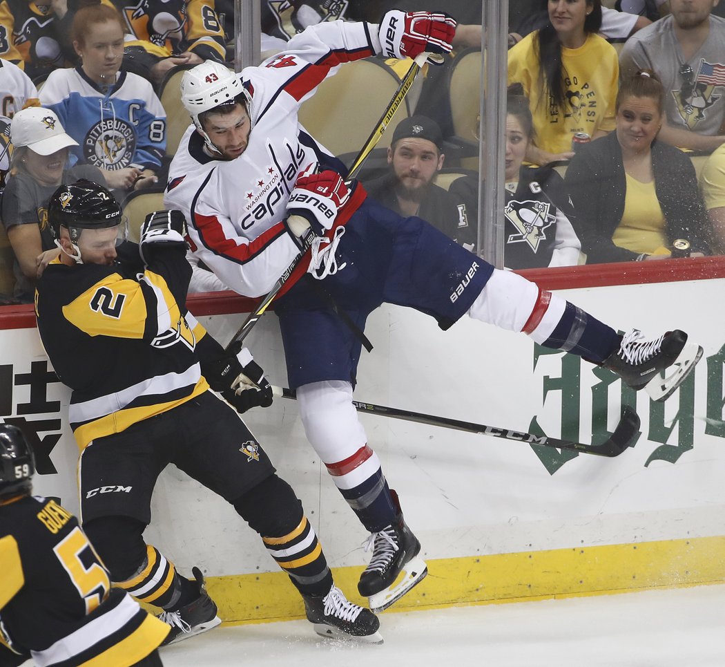 Bourák Tom Wilson zapsal v utkání celkem 9 hitů, nejvíce z týmu