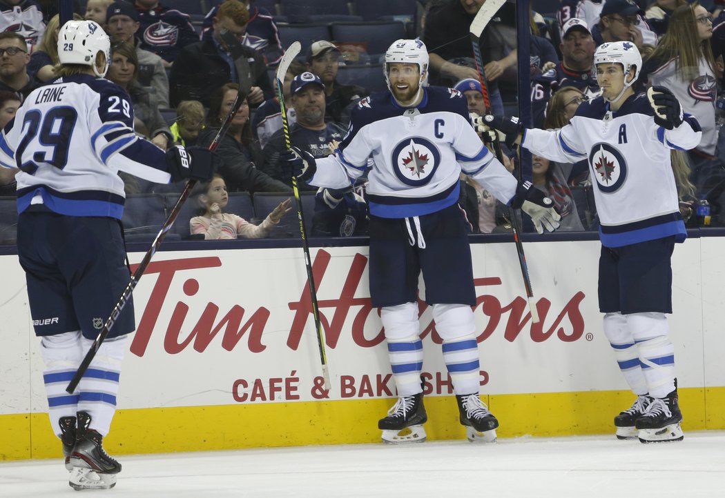 Blake Wheeler byl nedostižný, Jackets dal 4 góly a je pátým hráčem klubové historie, který něco podobného dokázal