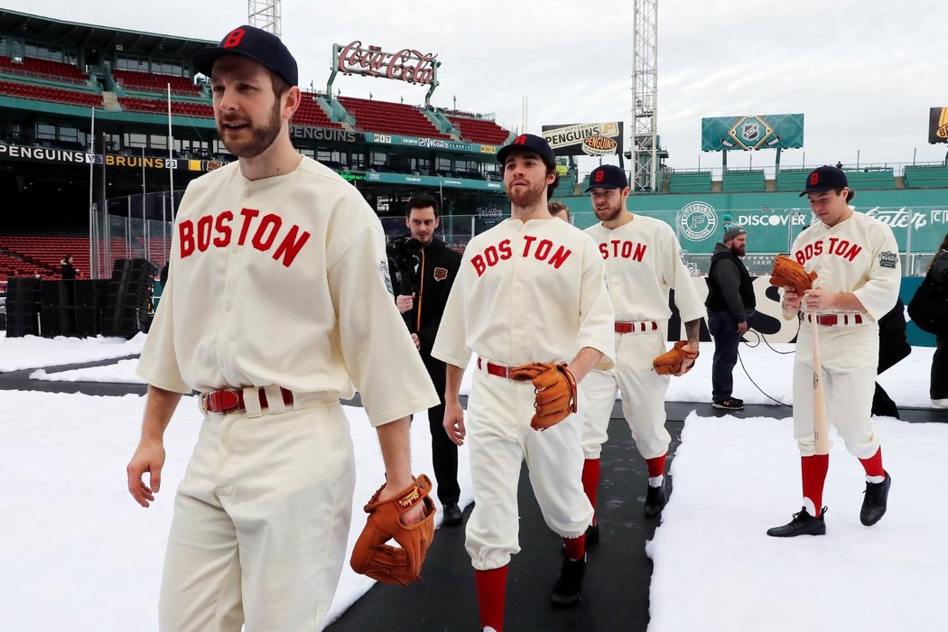 Hráči Bostonu se na Winter Classic oblékli stylově
