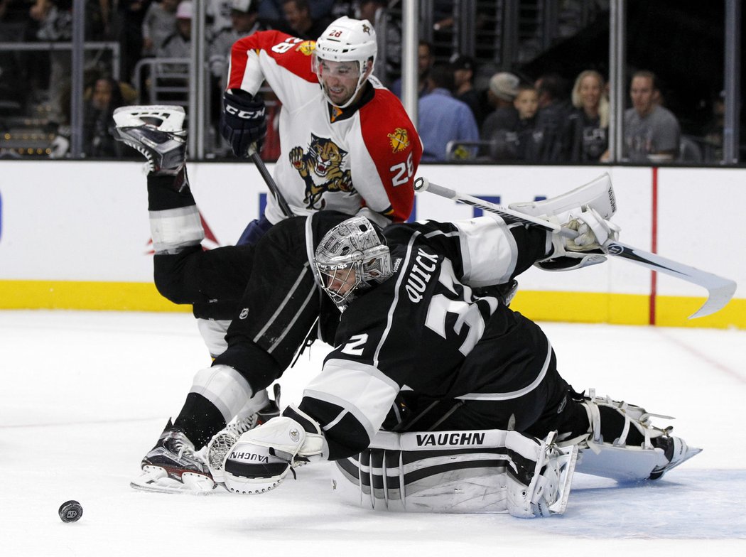 Jonathan Quick dovolil hokejistům Floridy jedinou branku