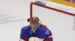Sergej Bobrovskij likviduje ojedinělou šanci Norů v osmifinále olympijského turnaje