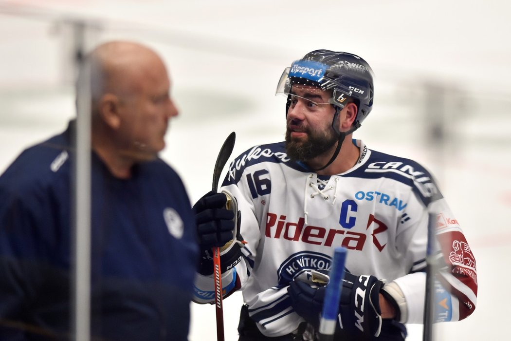 Roman Polák se v přípravném duelu proti Olomouci trefil poprvé za Vítkovice od svého návratu z NHL