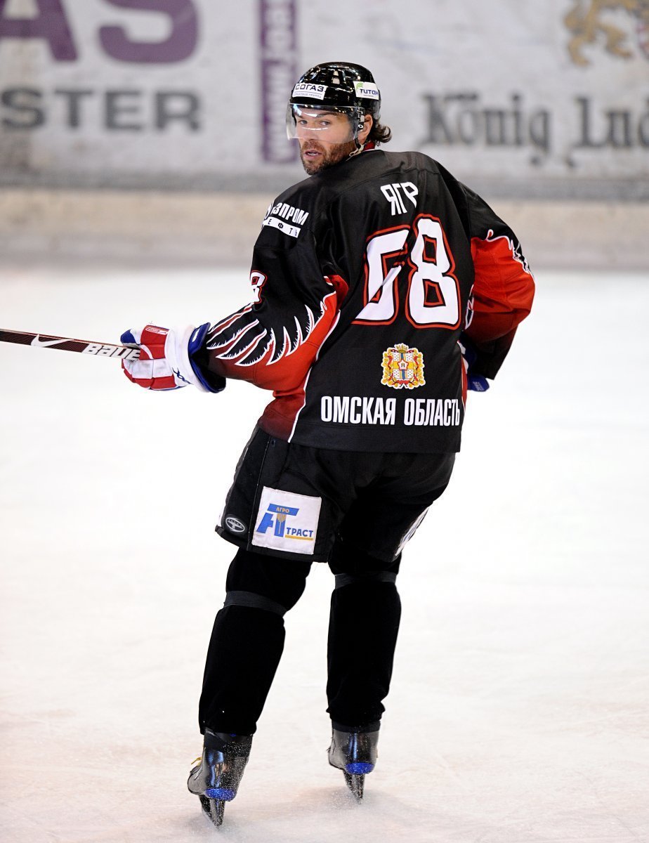 Největší hvězda ruské KHL Jaromír Jágr v přípravném zápase