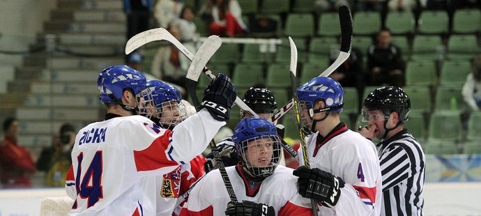 Čeští hokejisté do 18 let na mistrovství světa ve Finsku