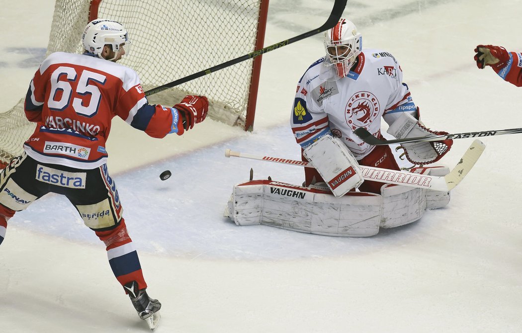 Pardubice vedly v Třinci zásluhou trefy Blaže Gregorce po první třetině 1:0