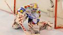 Dominik Hašek v akci.
