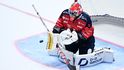 Malcolm Subban v brance Pardubic v zápase s Plzní