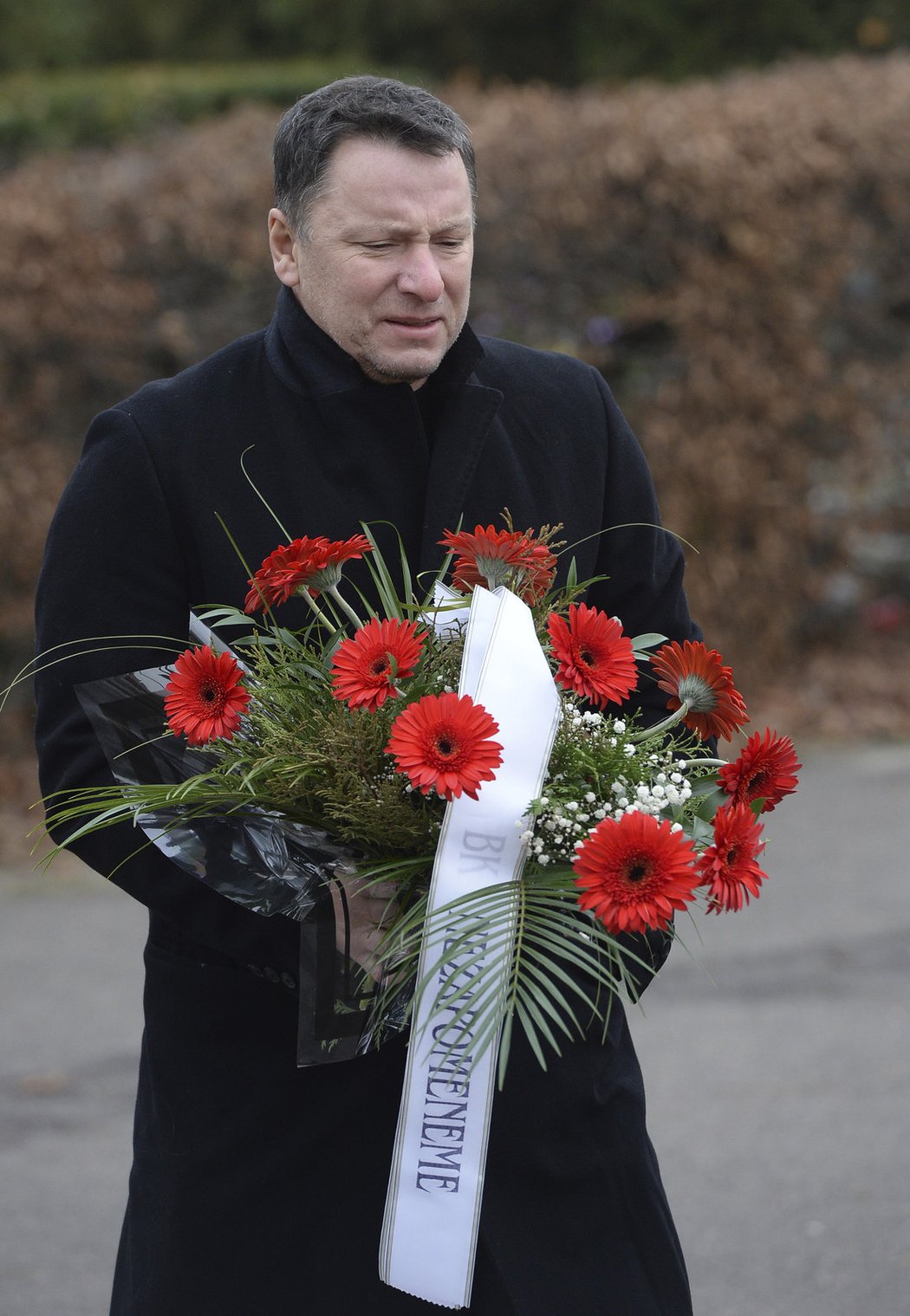 Na pohřeb Zbyňka Kusého dorazil i sportovní manažer Mladé Boleslavi Jaromír Látal