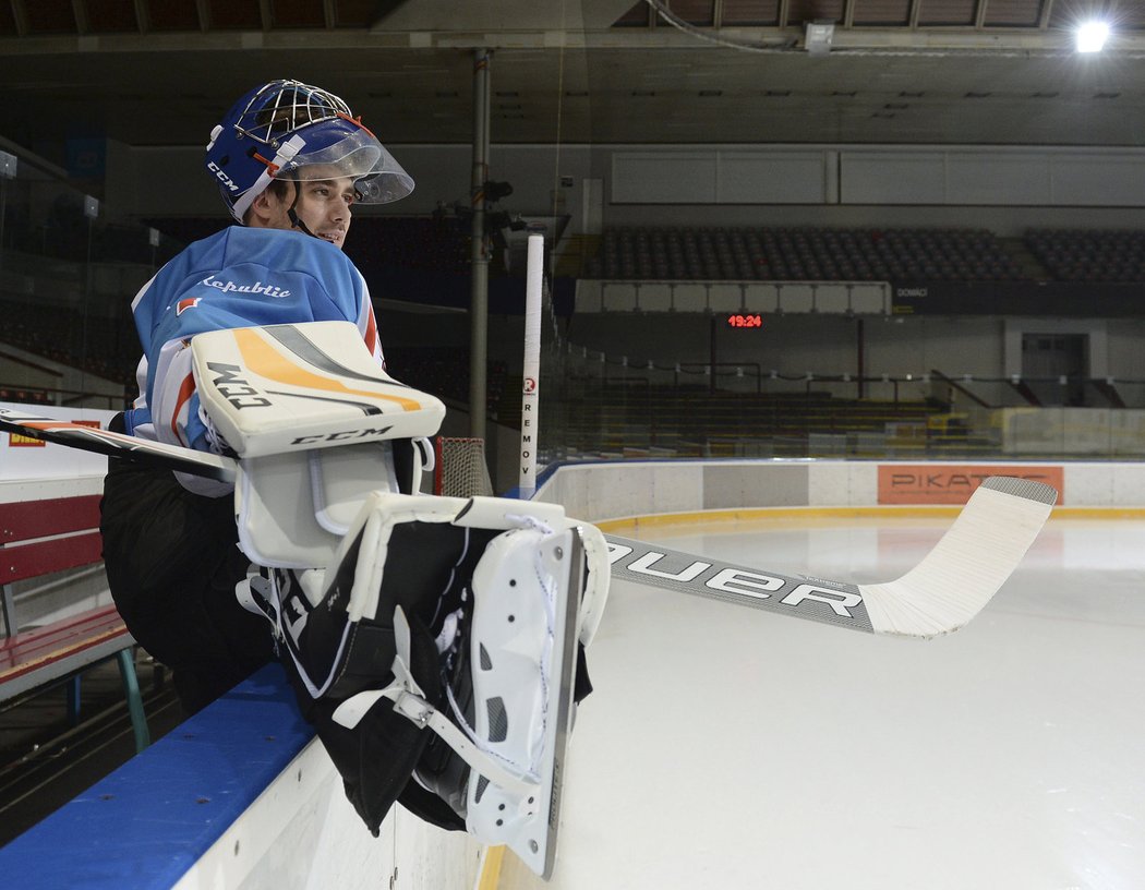 Patrik Děrgel se vrhá vstříc svému hokejovému dobrodružství