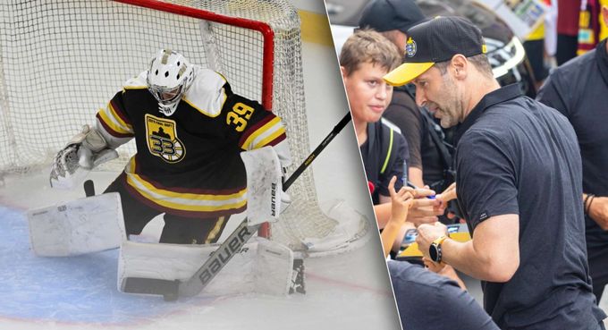 Čech vs. hvězdy NHL: gólman viděl kvůli mlze jen Cháru, Pastrňák si ho dvakrát vychutnal Čech vs. hvězdy NHL: gólman viděl kvůli mlze jen Cháru, Pastrňák si ho dvakrát vychutnal