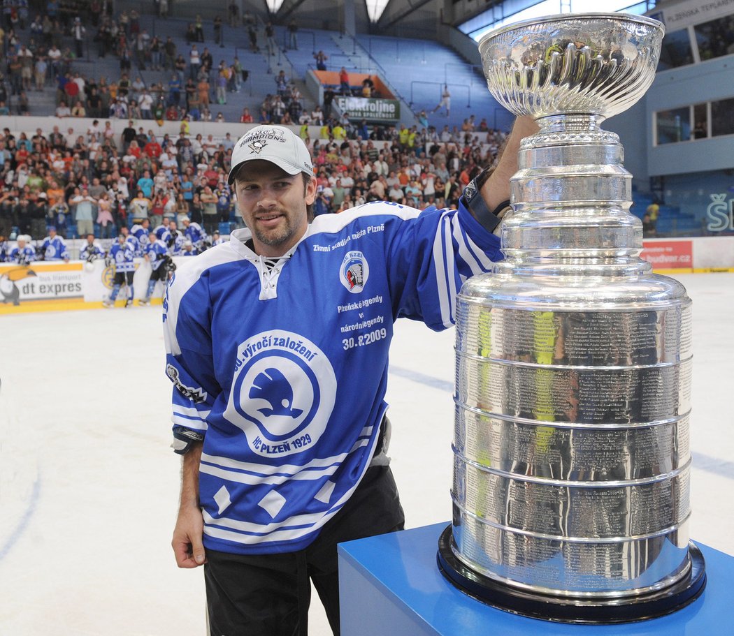 Petr Sýkora přijel do Plzně ukázat Stanley Cup