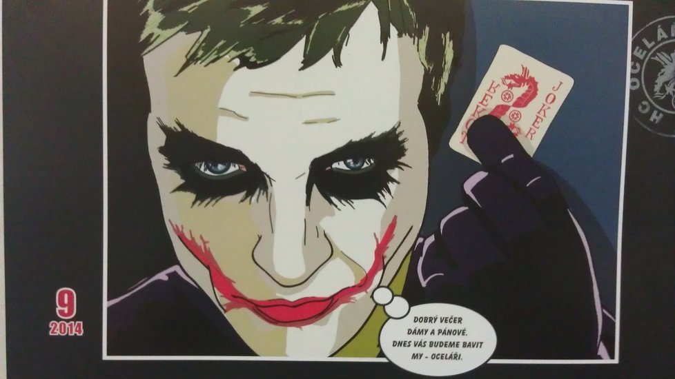 V třineckém kalendáři se nechal Jiří Polanský ztvárnit jako Joker