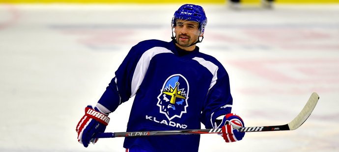 Tomáš Plekanec při tréninku Rytířů Kladno