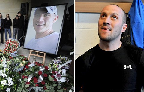 Útočník Sparty a hokejové reprezentace Ivan Rachůnek má syna, pojmenoval ho po tragicky zesnulém bratrovi Karlovi