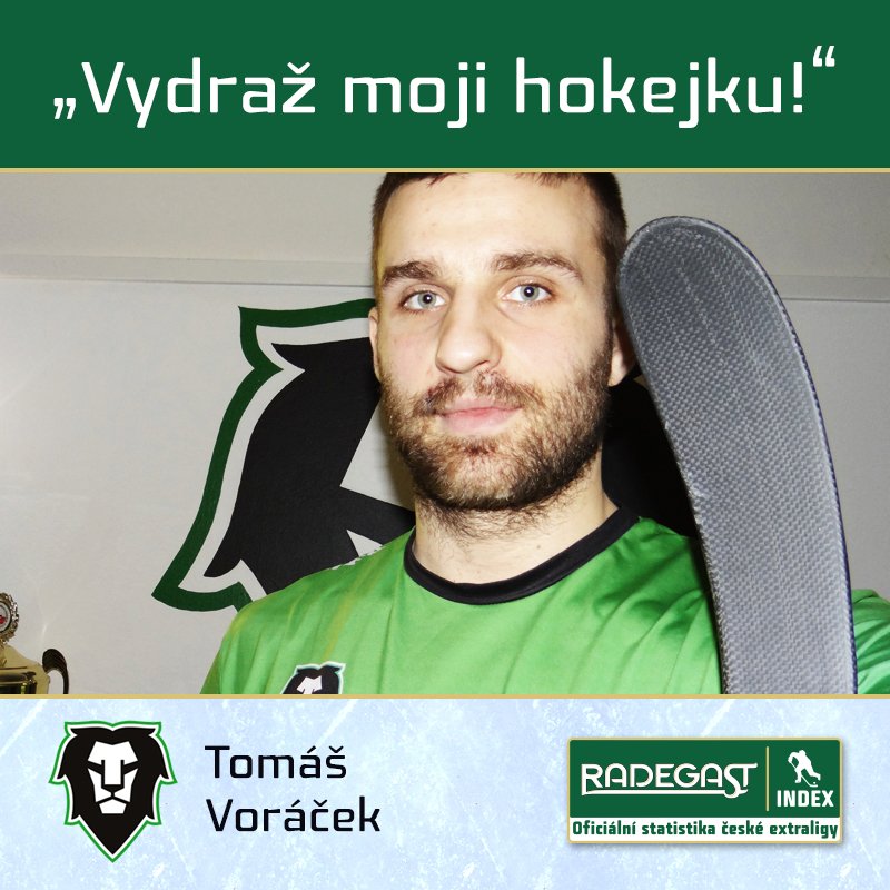 Tomáš Voráček (Mladá Boleslav) draží hokejku