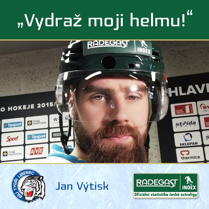 Jan Výtisk (Liberec) draží helmu